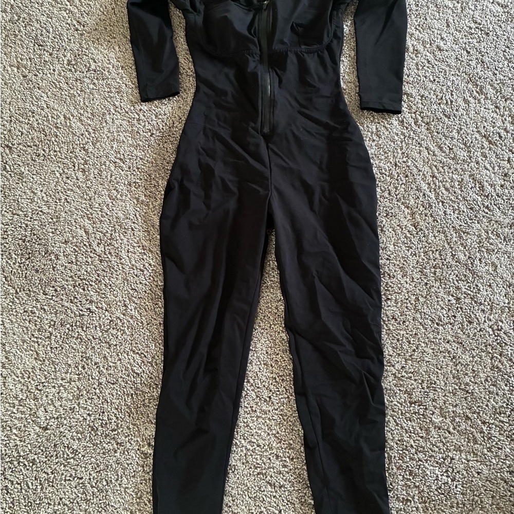 Shapellx Black Women's zip up Jumpsuit